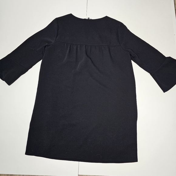 Madewell Starland Black Bell Sleeve Shift Dress Womans Size Large. - Picture 8 of 13
